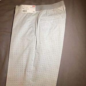 Uniqlo patterned elastic ankle pants. 24/25 waist.